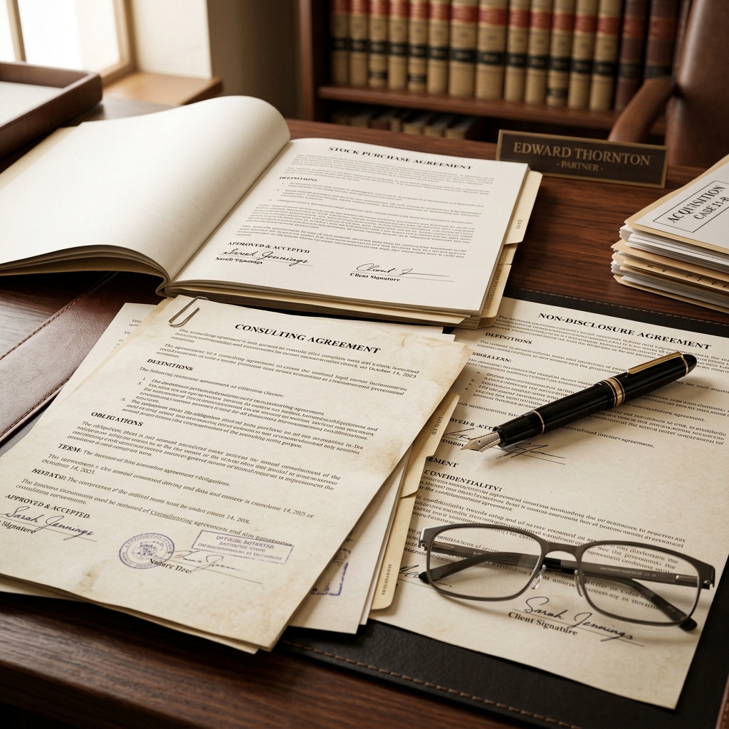 Legal documents representing family court proceedings